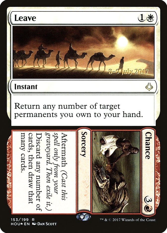 Magic the Gathering Card - Leave // Chance - MTG Circle