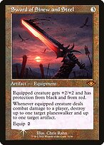 Magic the Gathering Card - Sword of Sinew and Steel - MTG Circle