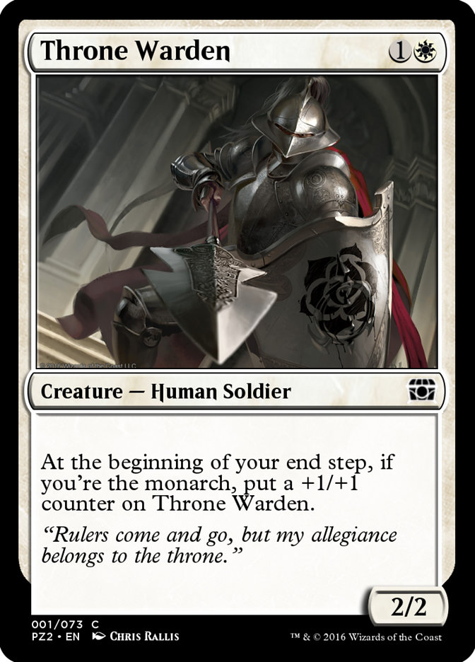 Magic the Gathering Card - Throne Warden - MTG Circle