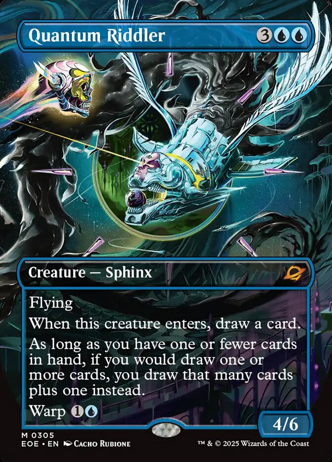 Magic the Gathering Card - Quantum Riddler - MTG Circle