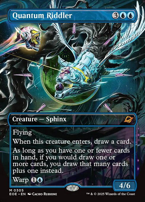 Magic the Gathering Card - Quantum Riddler - MTG Circle