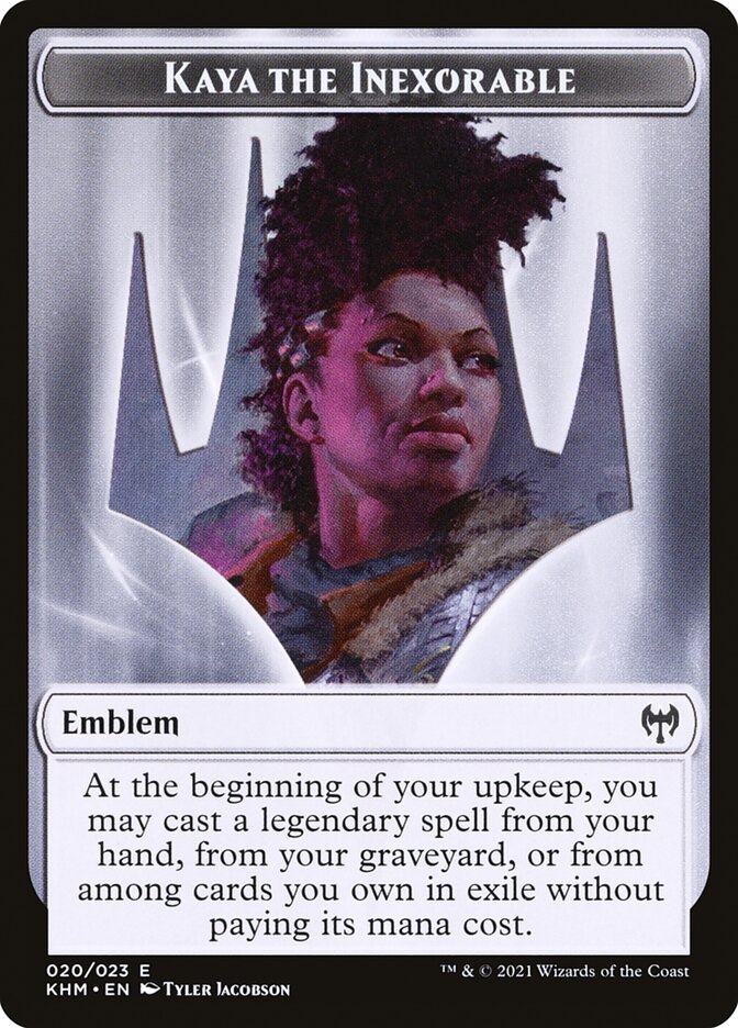 Magic the Gathering Card - Kaya the Inexorable Emblem - MTG Circle