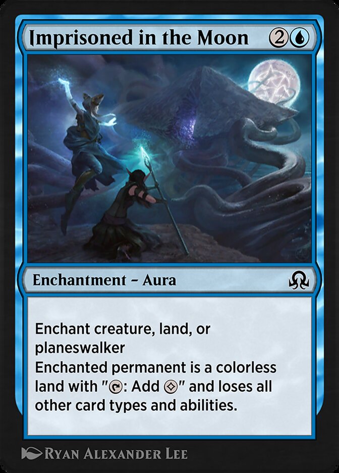 Magic the Gathering Card - Imprisoned in the Moon - MTG Circle