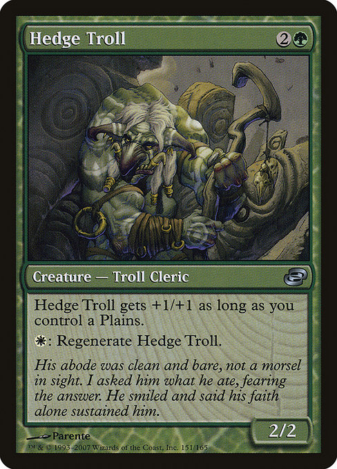 Magic the Gathering Card - Hedge Troll - MTG Circle