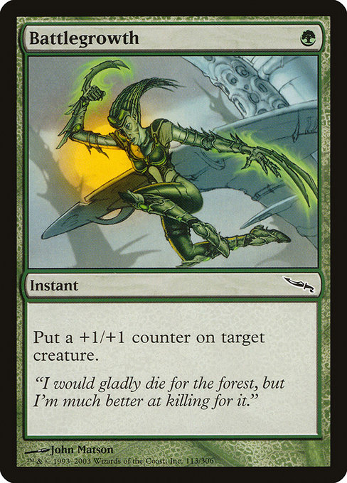 Magic the Gathering Card - Battlegrowth - MTG Circle