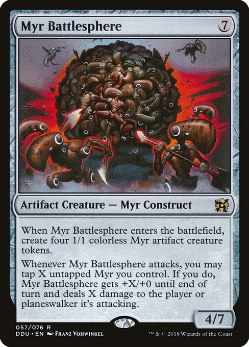 Magic the Gathering Card - Myr Battlesphere - MTG Circle