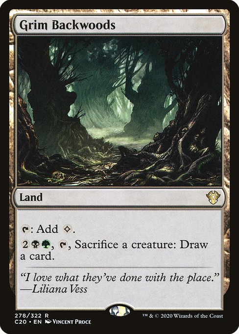 Magic the Gathering Card - Grim Backwoods - MTG Circle