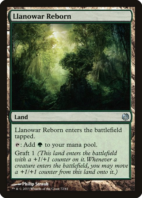 Magic the Gathering Card - Llanowar Reborn - MTG Circle
