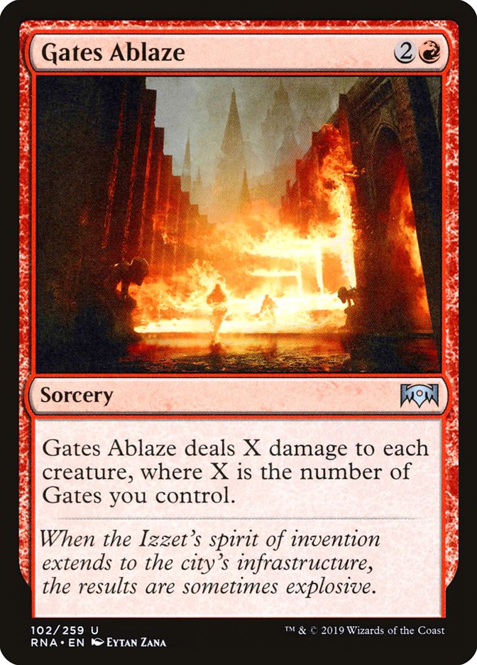 Magic the Gathering Card - Gates Ablaze - MTG Circle