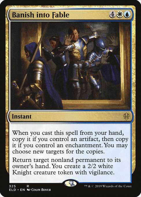 Magic the Gathering Card - Banish into Fable - MTG Circle