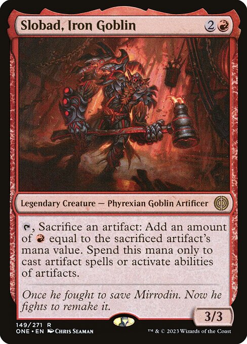 Magic the Gathering Card - Slobad, Iron Goblin - MTG Circle
