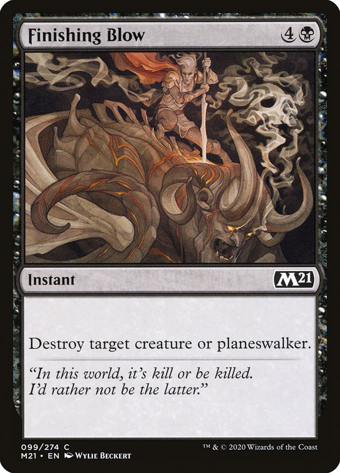 Magic the Gathering Card - Finishing Blow - MTG Circle