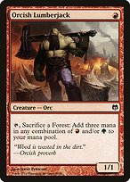 Magic the Gathering Card - Orcish Lumberjack - MTG Circle