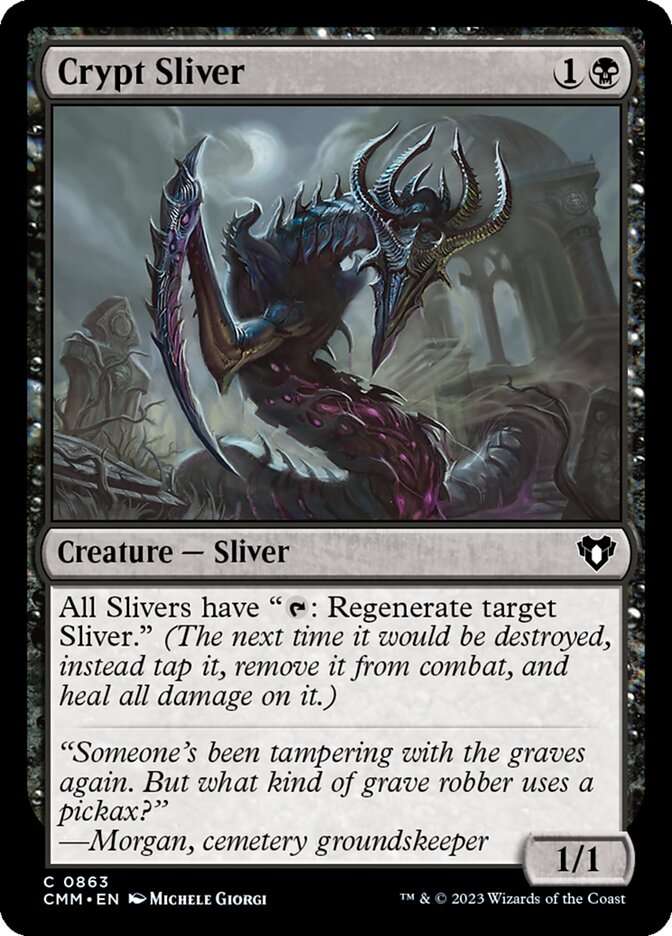 Magic the Gathering Card - Crypt Sliver - MTG Circle
