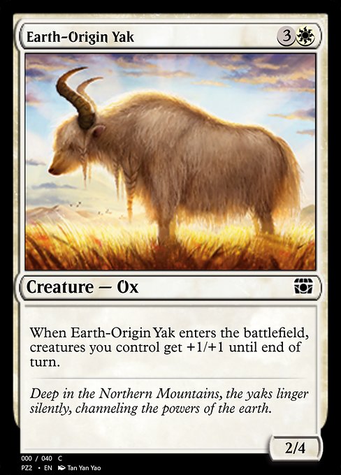 Magic the Gathering Card - Earth-Origin Yak - MTG Circle