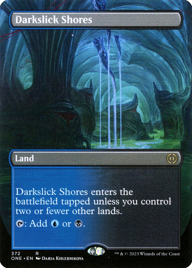 Magic the Gathering Card - Darkslick Shores - MTG Circle