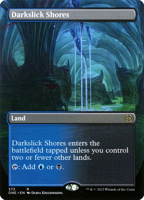 Magic the Gathering Card - Darkslick Shores - MTG Circle