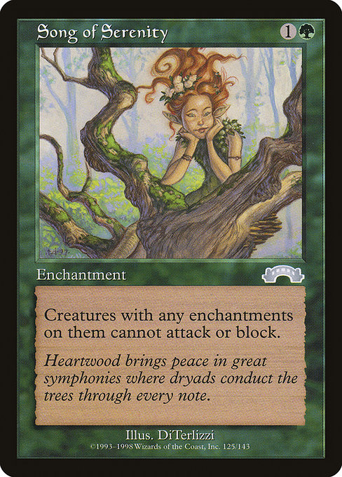 Magic the Gathering Card - Song of Serenity - MTG Circle