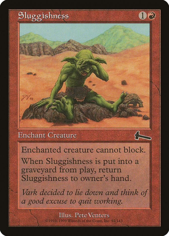 Magic the Gathering Card - Sluggishness - MTG Circle