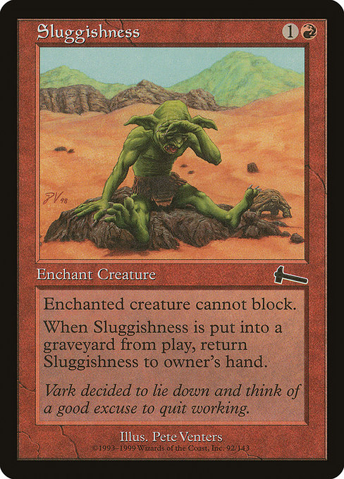 Magic the Gathering Card - Sluggishness - MTG Circle