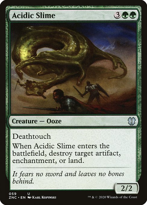 Magic the Gathering Card - Acidic Slime - MTG Circle