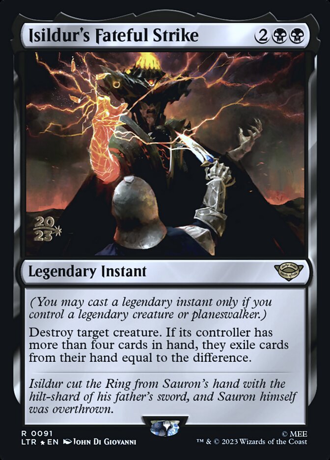 Magic the Gathering Card - Isildur's Fateful Strike - MTG Circle