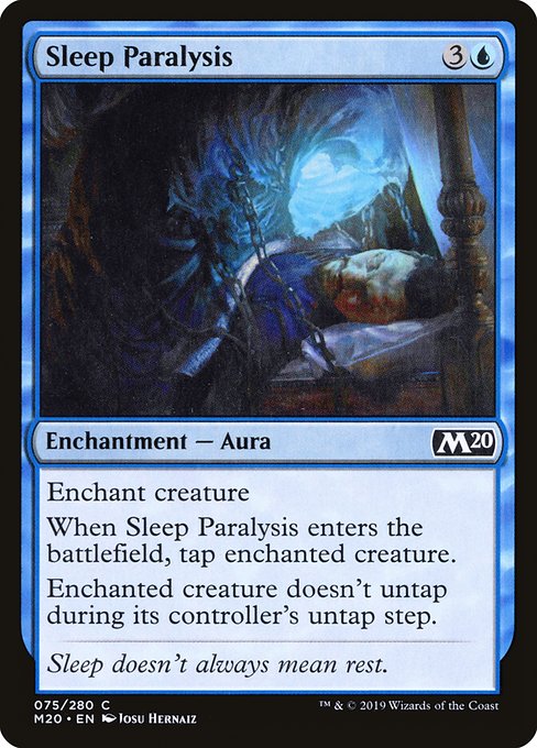 Magic the Gathering Card - Sleep Paralysis - MTG Circle