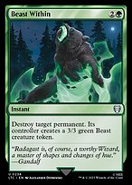 Magic the Gathering Card - Beast Within - MTG Circle