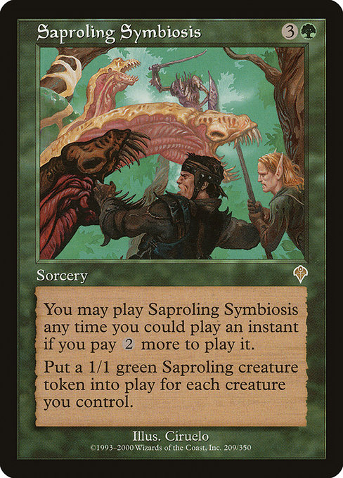 Magic the Gathering Card - Saproling Symbiosis - MTG Circle