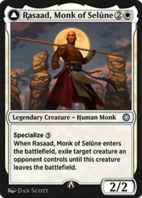 Magic the Gathering Card - Rasaad, Monk of Selûne - MTG Circle