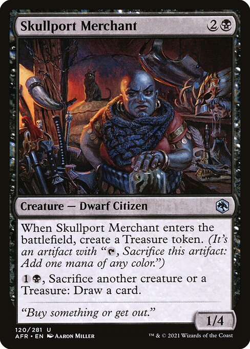 Magic the Gathering Card - Skullport Merchant - MTG Circle