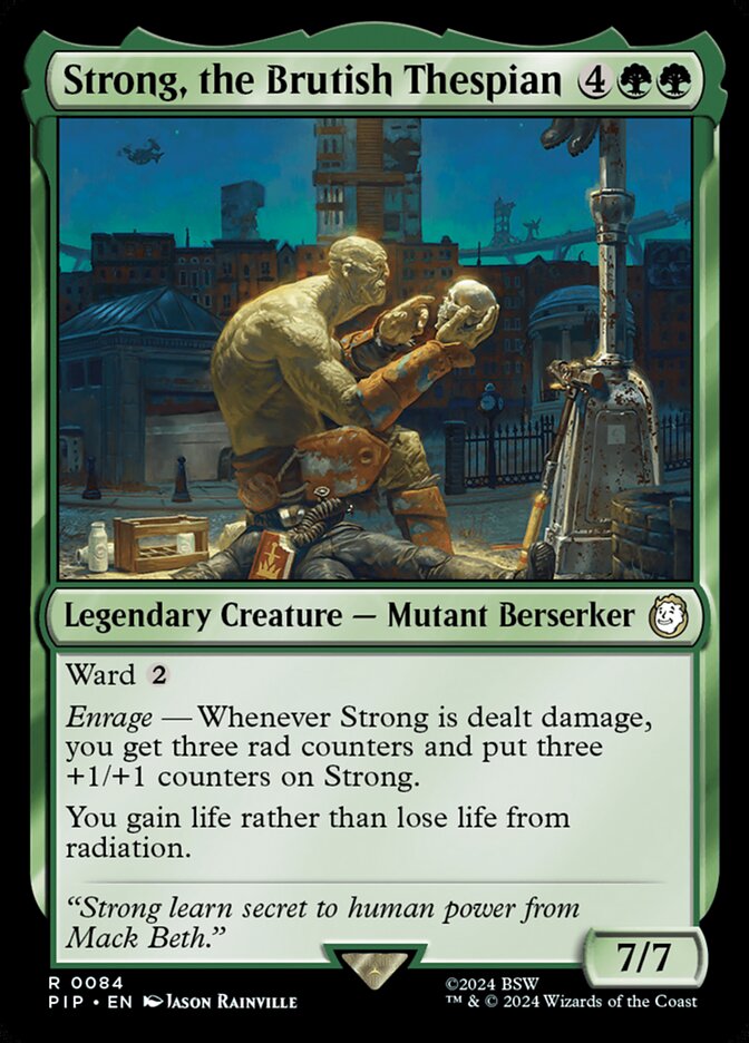 Magic the Gathering Card - Strong, the Brutish Thespian - MTG Circle
