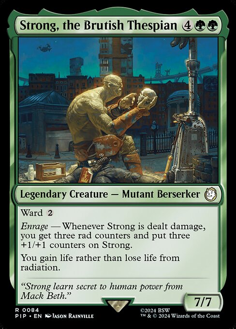 Magic the Gathering Card - Strong, the Brutish Thespian - MTG Circle