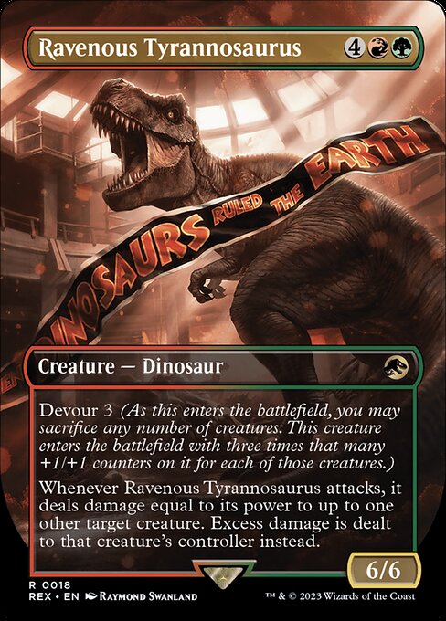 Magic the Gathering Card - Ravenous Tyrannosaurus - MTG Circle