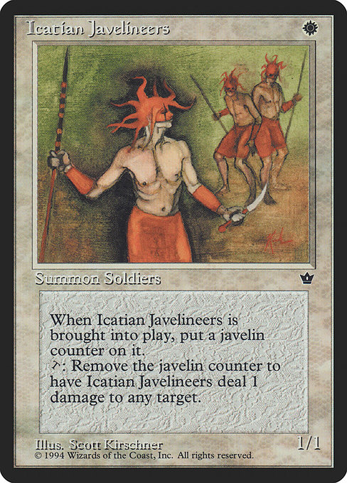 Magic the Gathering Card - Icatian Javelineers - MTG Circle