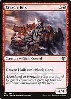 Magic the Gathering Card - Craven Hulk - MTG Circle