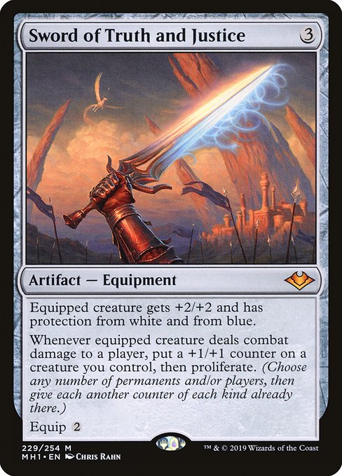Magic the Gathering Card - Sword of Truth and Justice - MTG Circle