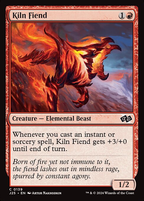 Magic the Gathering Card - Kiln Fiend - MTG Circle