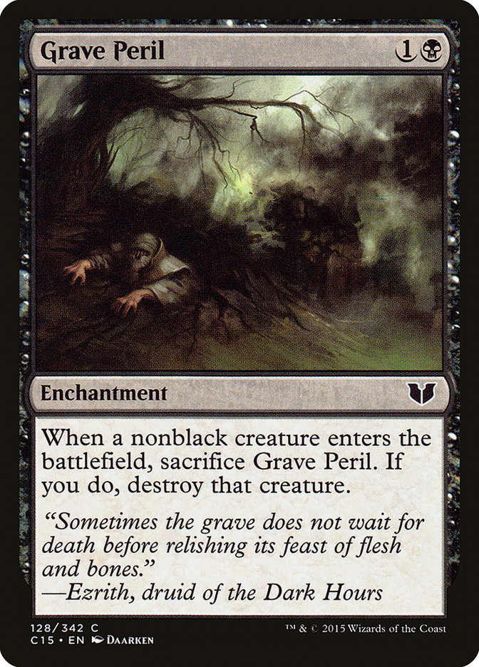Magic the Gathering Card - Grave Peril - MTG Circle