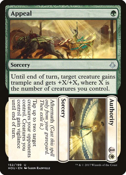 Magic the Gathering Card - Appeal // Authority - MTG Circle