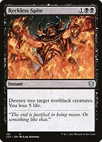 Magic the Gathering Card - Reckless Spite - MTG Circle
