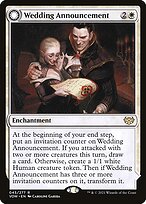 Magic the Gathering Card - Wedding Announcement // Wedding Festivity - MTG Circle