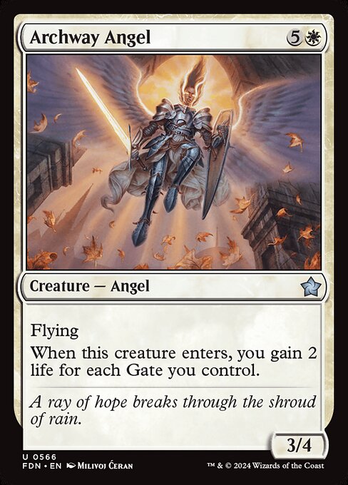 Magic the Gathering Card - Archway Angel - MTG Circle