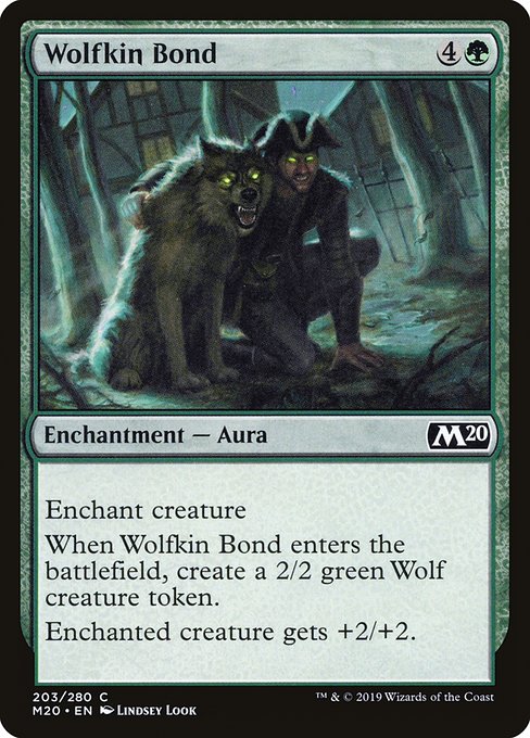 Magic the Gathering Card - Wolfkin Bond - MTG Circle