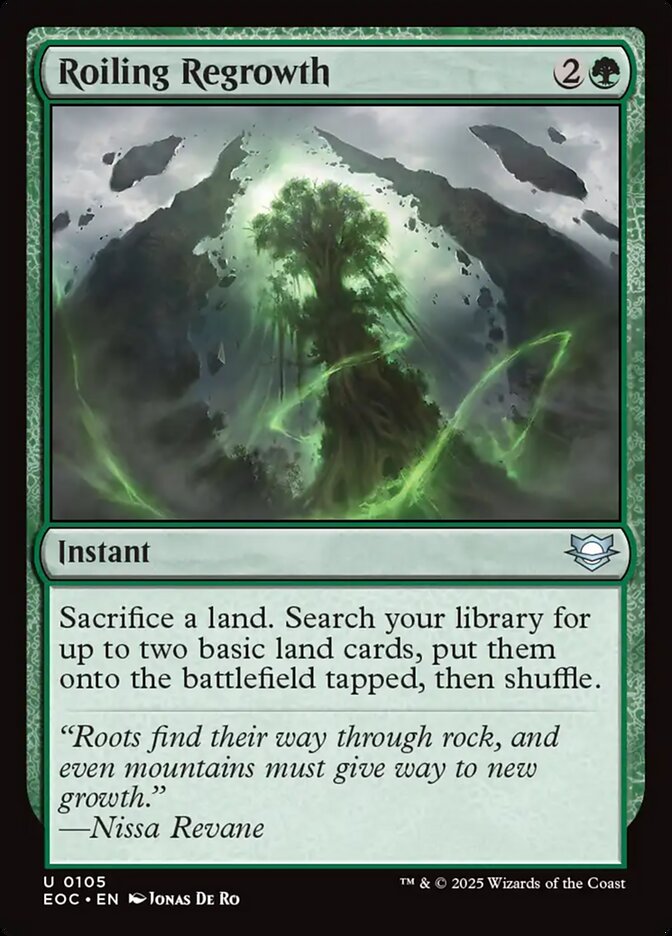 Magic the Gathering Card - Roiling Regrowth - MTG Circle