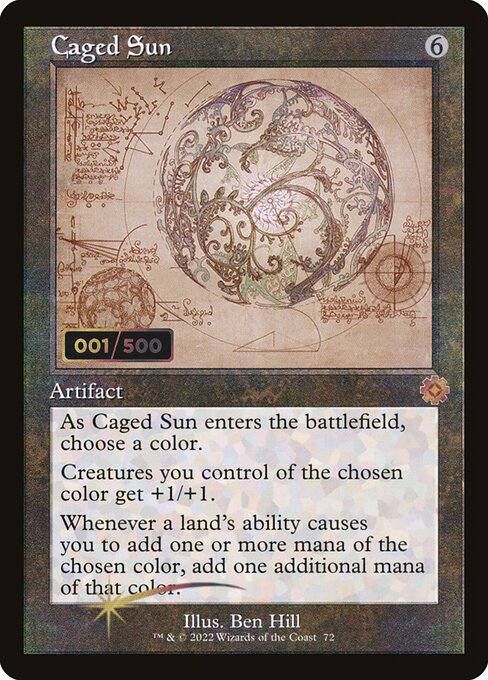 Magic the Gathering Card - Caged Sun - MTG Circle