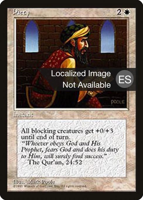 Magic the Gathering Card - Piety - MTG Circle