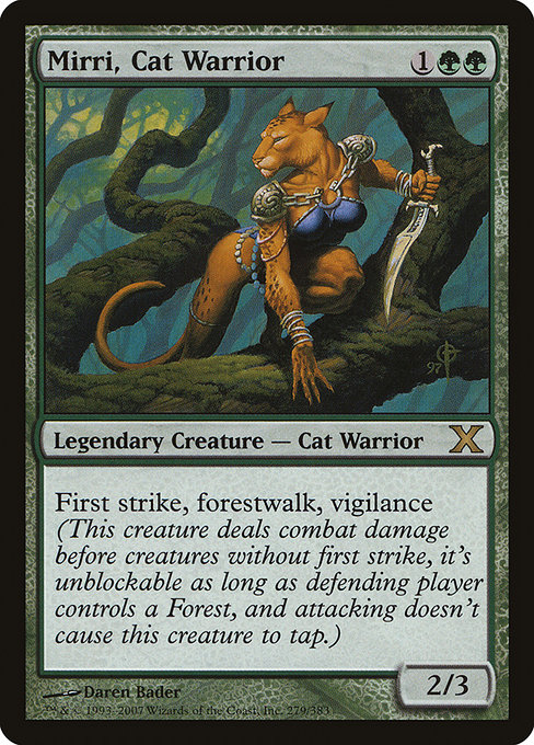 Magic the Gathering Card - Mirri, Cat Warrior - MTG Circle