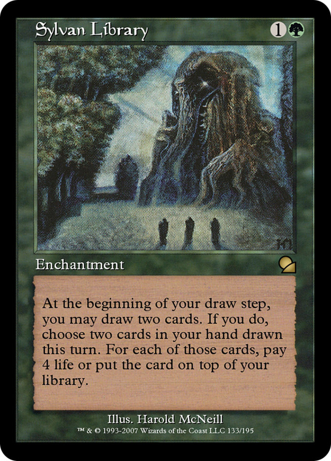 Magic the Gathering Card - Sylvan Library - MTG Circle