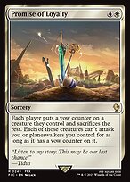 Magic the Gathering Card - Promise of Loyalty - MTG Circle